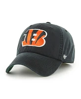 Men's '47 Brand Black Cincinnati Bengals Sure Shot Franchise Fitted Hat