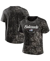 Women's Fanatics Black Colorado Avalanche Breakaway T-shirt