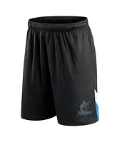 Men's Fanatics Black Miami Marlins Slice Shorts