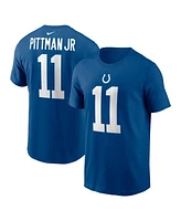 Men's Nike Michael Pittman Jr. Royal Indianapolis Colts Player Name and Number T-shirt