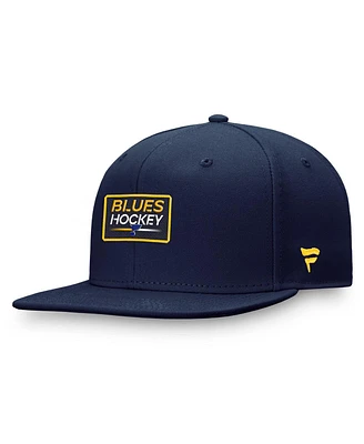 Men's Fanatics Navy St. Louis Blues Authentic Pro Prime Snapback Hat