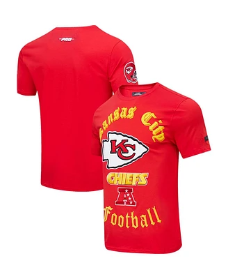 Men's Pro Standard Red Kansas City Chiefs Old English T-shirt