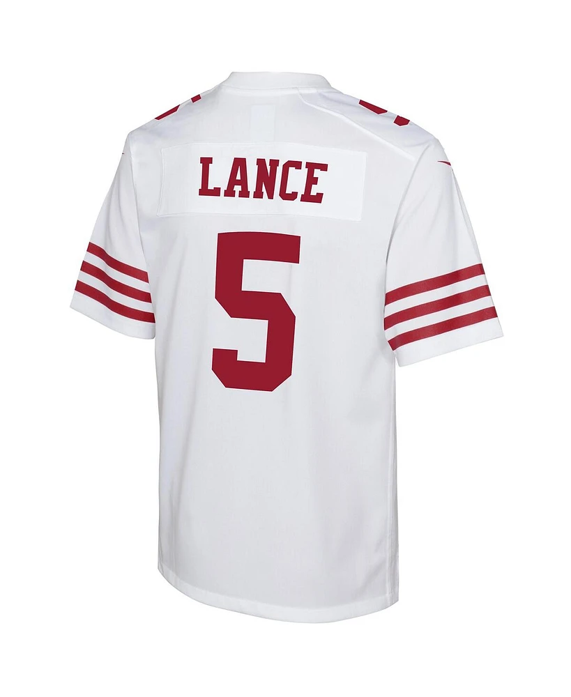 Big Boys Nike Trey Lance White San Francisco 49ers Game Jersey