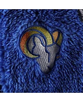 Baby Boys and Girls Royal, Gray Los Angeles Rams Game Nap Teddy Fleece Bunting Full-Zip Sleeper