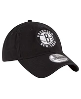 Men's New Era Black Brooklyn Nets Team 2.0 9TWENTY Adjustable Hat