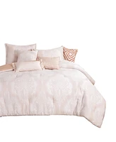 MarCielo 7 Pcs Bedding Comforter Set Chiara -King