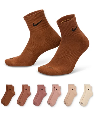 Nike Unisex 6-Pk. Dri-fit Quarter Socks