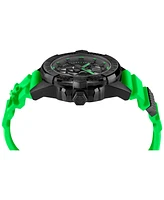 Philipp Plein Men's The Skull Green Silicone Strap Watch 44mm
