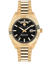 Philipp Plein Men's Date Superlative Gold Ion Plated Stainless Steel Bracelet Watch 42mm