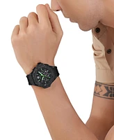 Philipp Plein Men's Chronograph Black Silicone Strap Watch 46mm