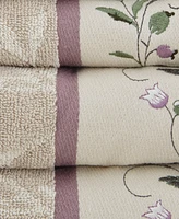 Madison Park Cotton 6-Pc. Embroidered Serene Jacquard Towel Set