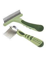 Coastal Pet Safari by Dog Brush Bundle - Single Row Underbrush & De-Matting Comb