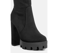 maple faux suede Over the Knee boots