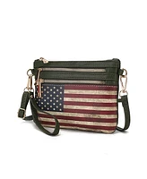 Mkf Collection Alisson Patriotic Crossbody Wristlet Bag by Mia K