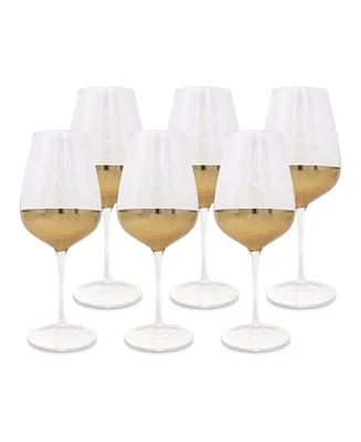 Vivience Bottom Wine Glasses, Set of 6