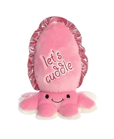 Aurora Medium Let's Cuddle Cuttlefish Just Sayin' Witty Plush Toy Pink 10"