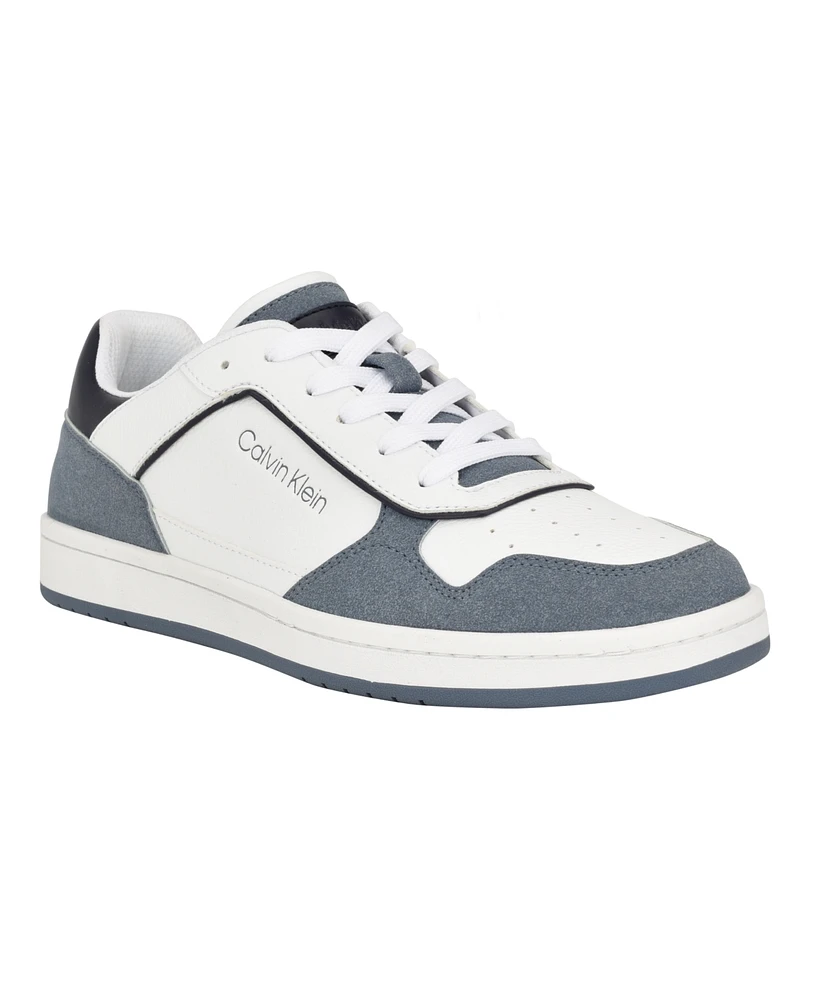 Calvin Klein Men's Landy Round Toe Lace Up Sneakers