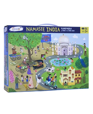 Kulture Khazana Namaste India Floor Puzzle, 51 Pieces