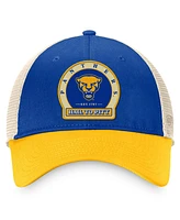 Men's Top of the World Royal Pitt Panthers Refined Trucker Adjustable Hat