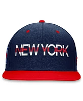 Men's Fanatics Navy, Red New York Rangers Authentic Pro Rink Two-Tone Snapback Hat