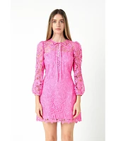 Women's Lace Mini Dress