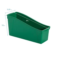 ECR4Kids Linking Book Bin, Neon Orange, 10-Piece