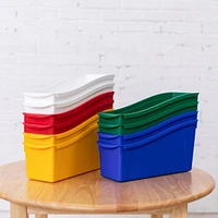 ECR4Kids Linking Book Bin, Neon Orange, 10-Piece