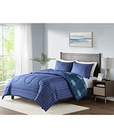 Jla Home Leo 3-Pc Reversible Plaid Comforter Set, Exclusively at Macy's