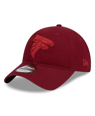 Men's New Era Cardinal Atlanta Falcons Color Pack 9TWENTY Adjustable Hat