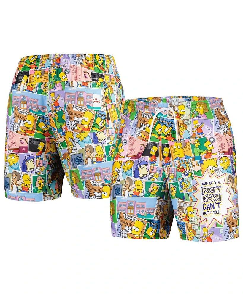 Men's Freeze Max Yellow The Simpsons Bart Classroom Shorts