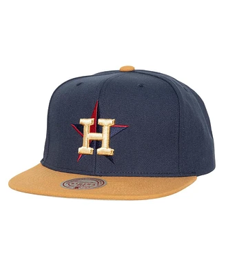 Men's Mitchell & Ness Navy Houston Astros Work It Snapback Hat