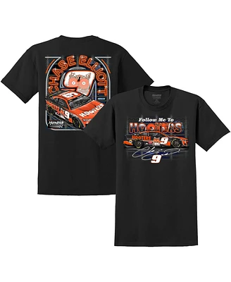 Men's Hendrick Motorsports Team Collection Black Chase Elliott Hooters Car T-shirt