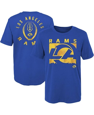 Little Boys and Girls Royal Los Angeles Rams Liquid Camo Logo T-shirt