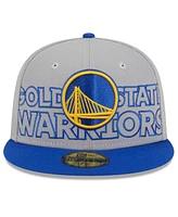 Men's New Era Gray, Royal Golden State Warriors 2023 Nba Draft Two-Tone 59FIFTY Fitted Hat