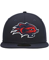 Men's New Era Navy Hampshire Fisher Cats Authentic Collection Team Home 59FIFTY Fitted Hat