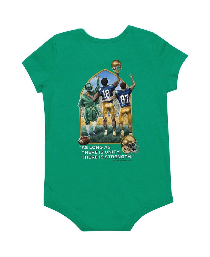 Baby Boys and Girls Colosseum Green Notre Dame Fighting Irish 2021 The Shirt Bodysuit