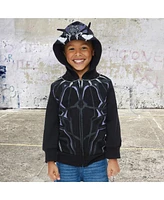 Marvel Avengers Black Panther Boys Cosplay Zip Up Hoodie Toddler| Child