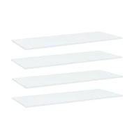 Bookshelf Boards 4 pcs White 39.4"x15.7"x0.6" Engineered Wood