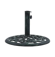 Umbrella Base Green 19.8 lbs 15.7" Cast Iron