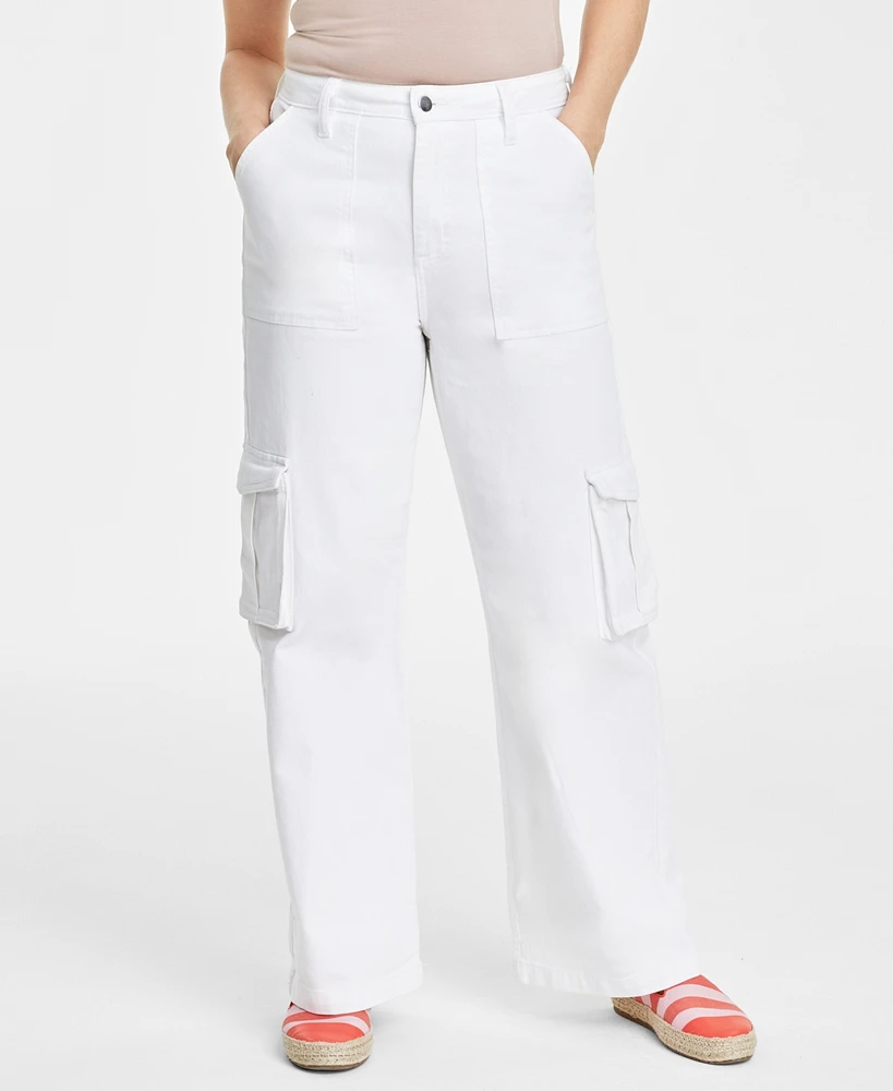 On 34th Women's High Rise Utility Cargo Jeans