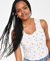 Levi's Women's Shane Cotton Tie-Neck Button-Front Top