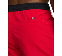 Tommy Hilfiger Men's Long Drawstring Flag 7" Swim Trunks