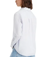 Levi's The Classic Cotton Box-Pleat-Back Long-Sleeve Shirt