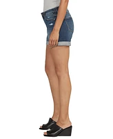 Jag Women's Alex Mid Rise Boyfriend Shorts