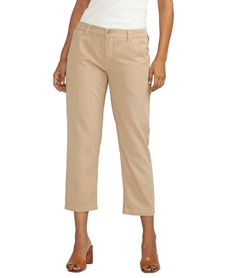 Jag Women's Chino Tailored Cropped Pants