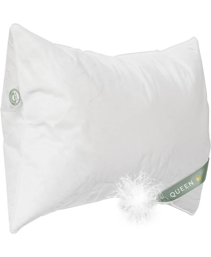 East Coast Bedding Elite European Down Dream Queen Pillow 800 Fill Power