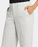 Nydj Women's Wideleg Cargo Cropped Length Pants