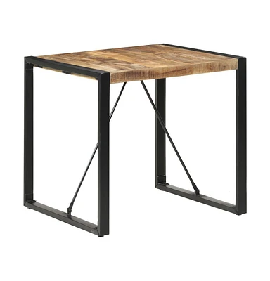 Dining Table 31.5"x31.5"x29.5" Rough Mango Wood