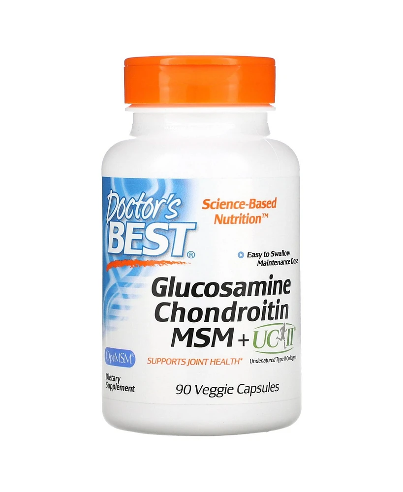 Doctor's Best Glucosamine Chondroitin Msm + Ucii - 90 Veggie Capsule