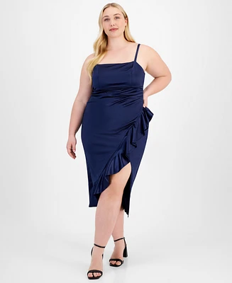 Emerald Sundae Trendy Plus Size Ruffled Midi Dress